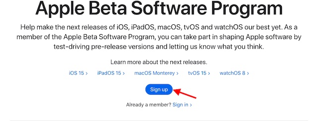 register your Mac for macOS beta program