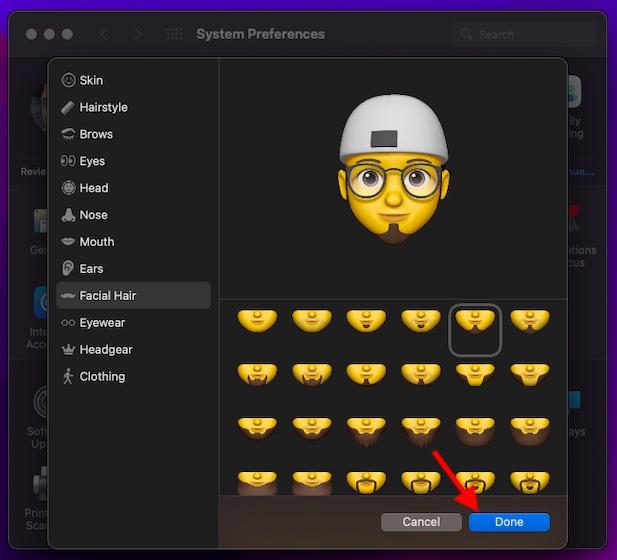 Create animated Memoji profile on Mac