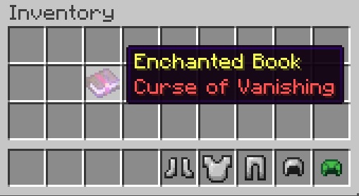 Minecraft Curse of Vanishing Details