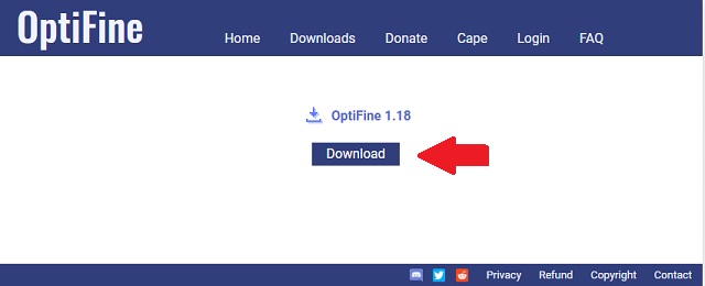 Download Page Of Optifine