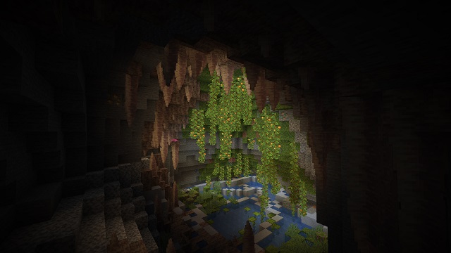 Cuevas exuberantes de Dripstone - Minecraft 1.18 