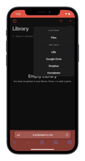 Eclipse Game boy emulator for iOS 