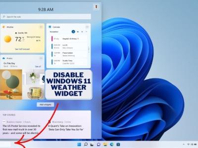 How to Disable Weather Widget on Windows 11 Taskbar