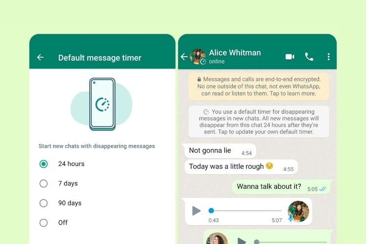 How to Make Your WhatsApp Messages Self-Destruct by Default | Beebom