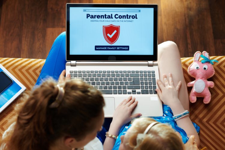 Parental control store on laptop