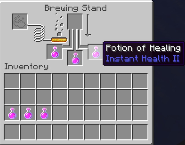 potion of healing minecraft