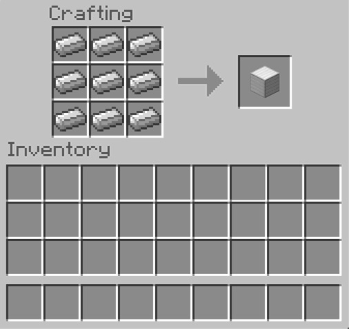 minecraft recipe for anvil