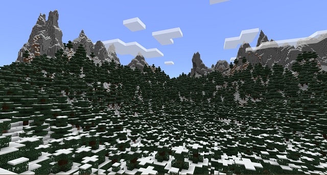 Ilang ing Salju Minecraft paling apik 1.18 bedrock