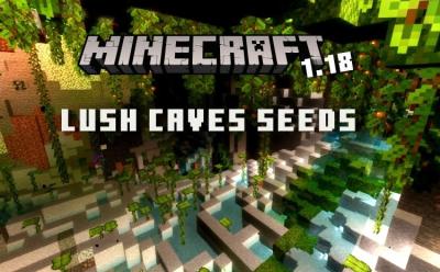 Minecraft 1.18 Lush Caves Seeds for Both Java and Bedrock