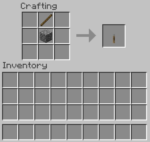 Minecraft Lever Recipe