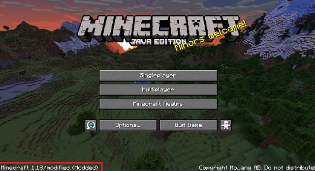 Minecraft Version 1.18