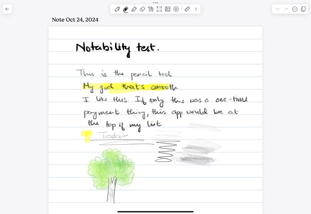 Notability note taking app for iPad