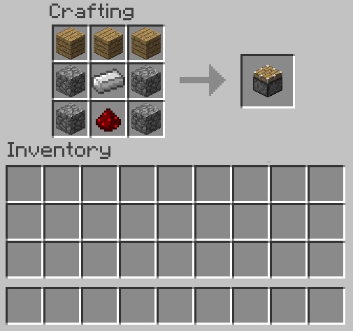 Piston Minecraft Recipe