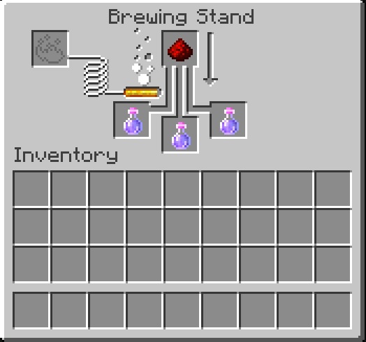 Redstone-Staub Im Braustand In Minecraft