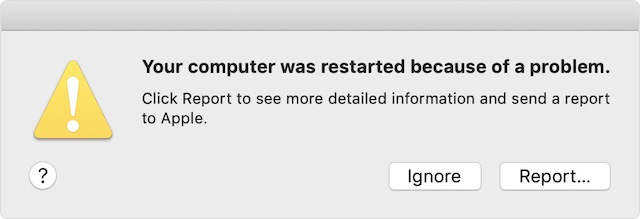 أعد تشغيل المشكلة على Mac