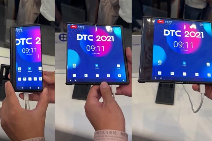 TCL Showcases a Unique "Fold and Slide" Smartphone Prototype at DTC 2022