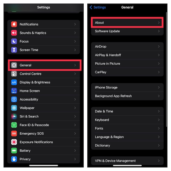 Update carrier settings on iPhone