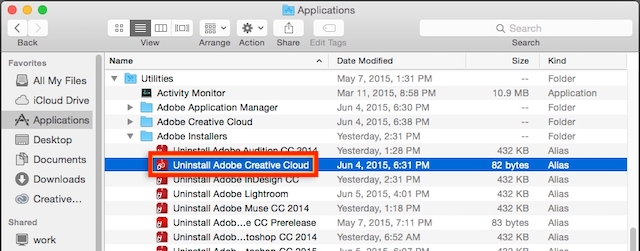 Используйте инструмент Adobe Creative Cloud Cleaner на Mac - ошибка загрузки шрифтов Adobe