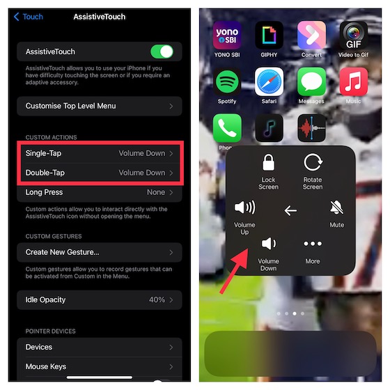 Use AssistiveTouch to adjust the volume on your iPhone