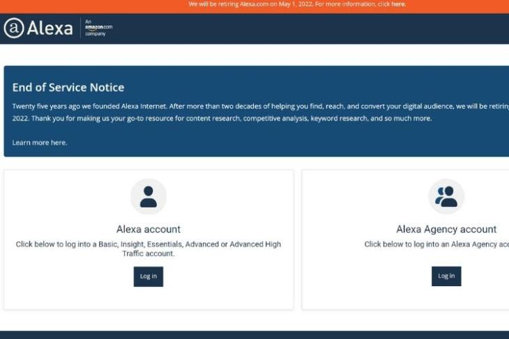 Amazon's Website Ranking Platform Alexa.com to Shut Down Next Year | Beebom