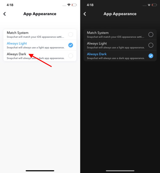 how-to-enable-dark-mode-in-snapchat-in-2022-ios-android-beebom