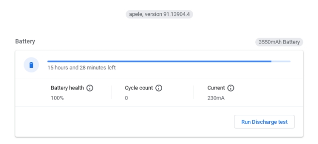 Test De La Batterie Et De La Charge Du Chromebook Cx1101 D'Asus