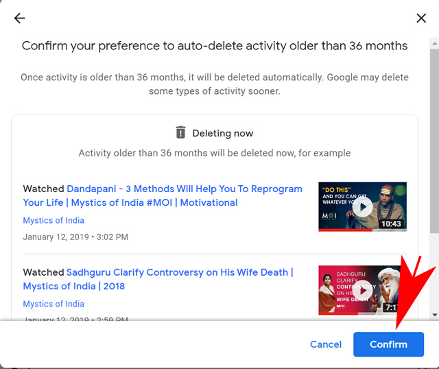 Confirm Auto-Deletion From Youtube