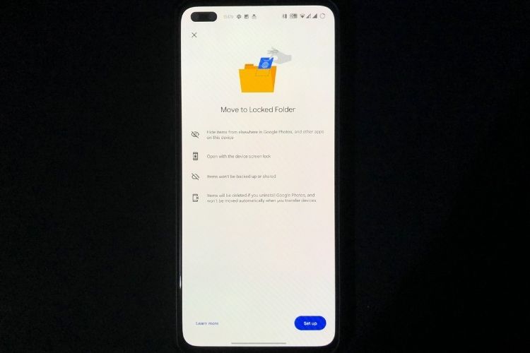 Google Photos Locked Folder feature on OnePlus Nord