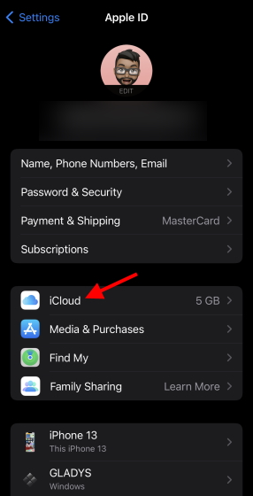 icloud button backup