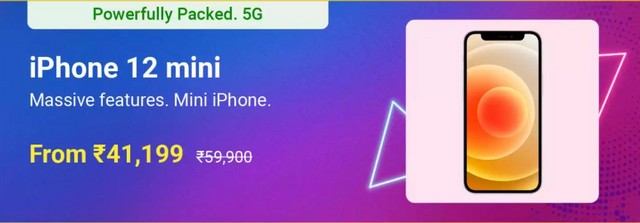 iPhone 12 Mini discount on Flipkart Smartphone Year End sale