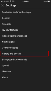 Youtube History And Privacy On Iphone