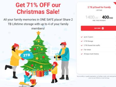 pCloud Christmas Day Sale Lifetime Plan with 71% Discount