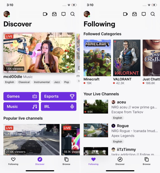 Best SharePlay Supported Apps - Twitch