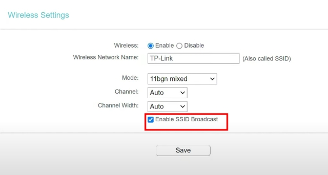 5. Broadcast SSID