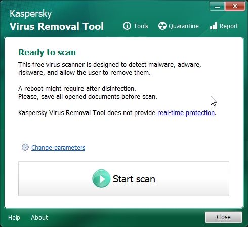 4. أداة إزالة الفيروسات Kaspersky أفضل أدوات إزالة البرامج الضارة لنظام التشغيل Windows 11