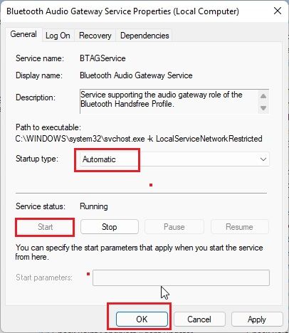 2. Enable Bluetooth Services