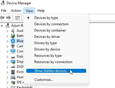 6. Fix for Bluetooth Not Showing in Device Manager on Windows 11