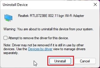 3. Update the WiFi Driver