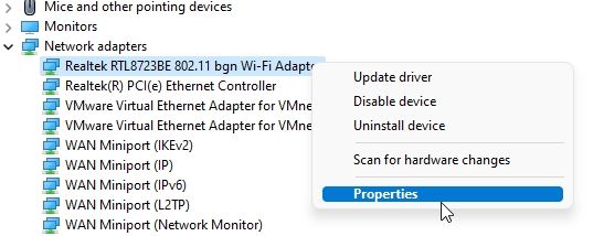 7. Adjust the WiFi Power Management Settings