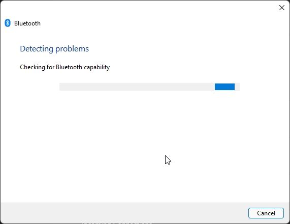 8. Run Bluetooth Troubleshooter