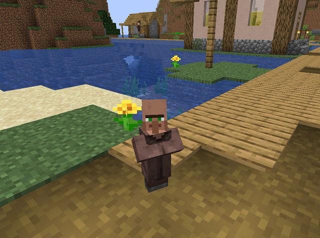 Baby villagers in Minecraft