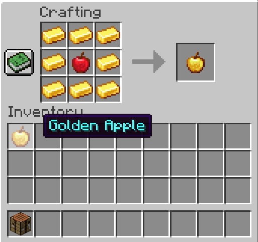 Crafting Recipe Golden Apple