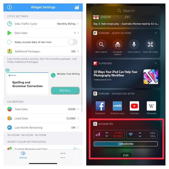 DataMeter for iPhone