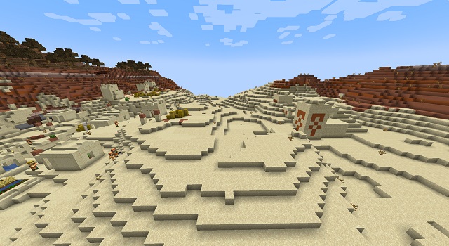 Desert Temple Next to Village - Minecraft 1.18 Village Seeds