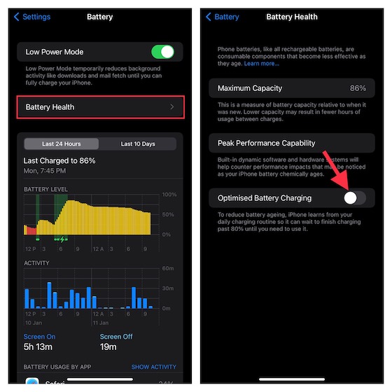 Désactiver La Charge Optimisée De La Batterie 