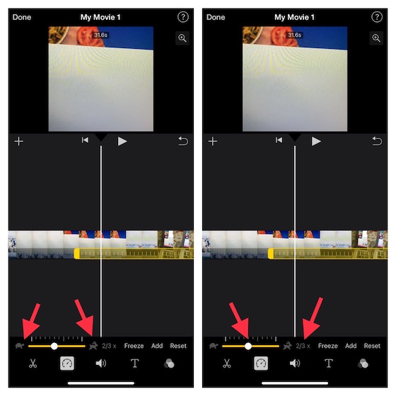 Fine-Tune video speed in iMovie on iPhone and iPad 