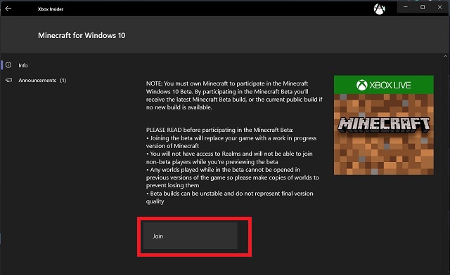 Minecraft: Beta Changelogs: How to join or leave the Beta Testing