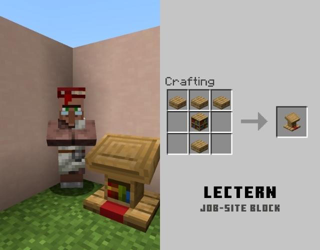 أمين مكتبة مع Lectern في Minecraft