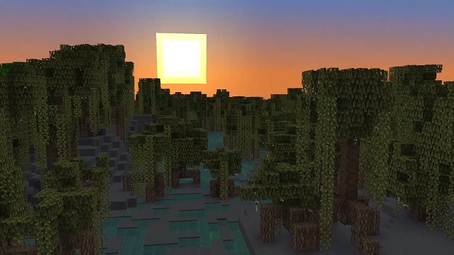 Made the Plantar Farm in the new Mangrove Swamp! : r/Minecraft