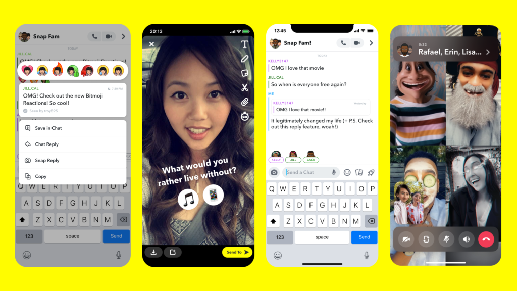 New Snapchat features introduced for iOS